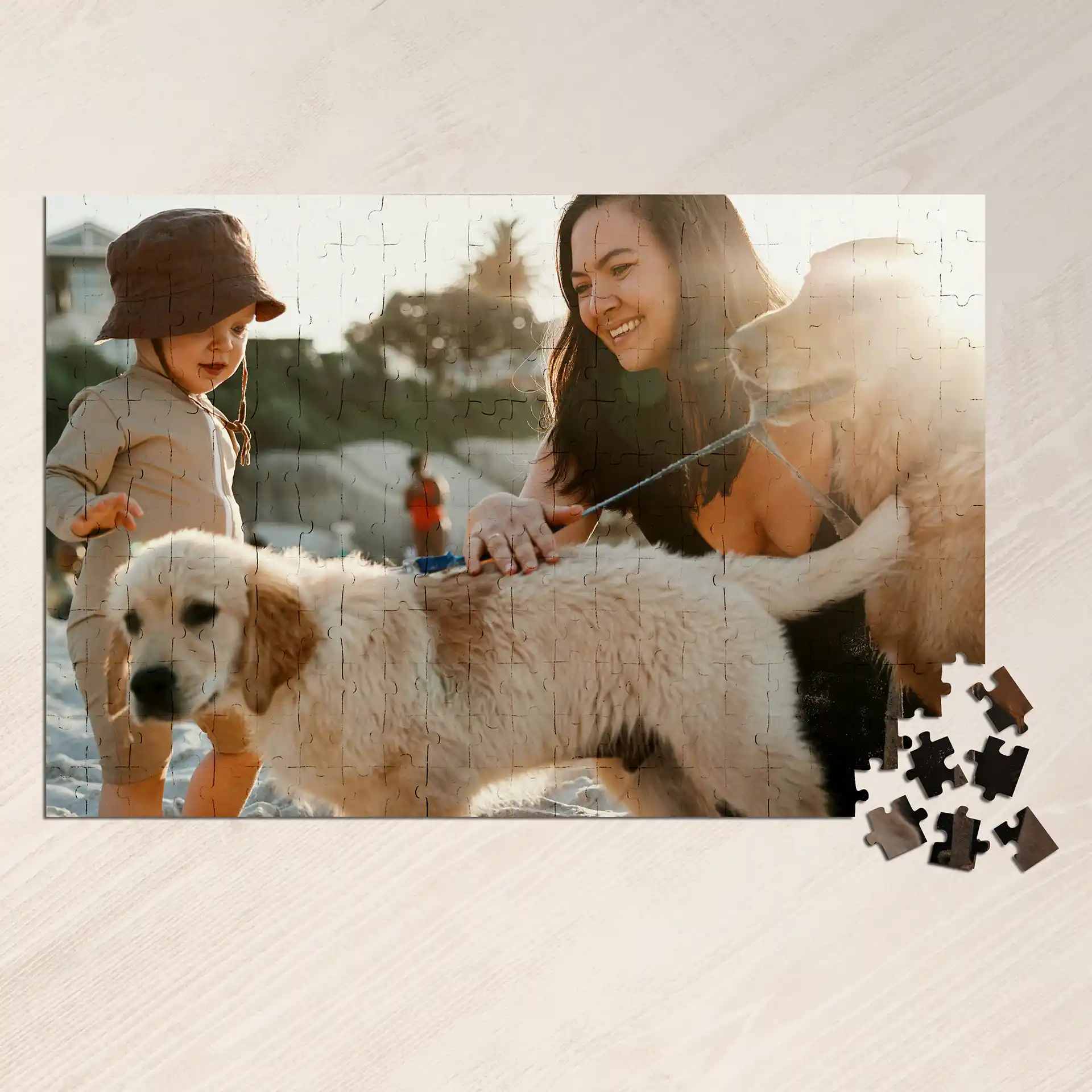 Personalisiertes Fotopuzzle 30x45 cm – 264 Teile mit Deinem Lieblingsmotiv für unvergessliche Puzzle-Momente.