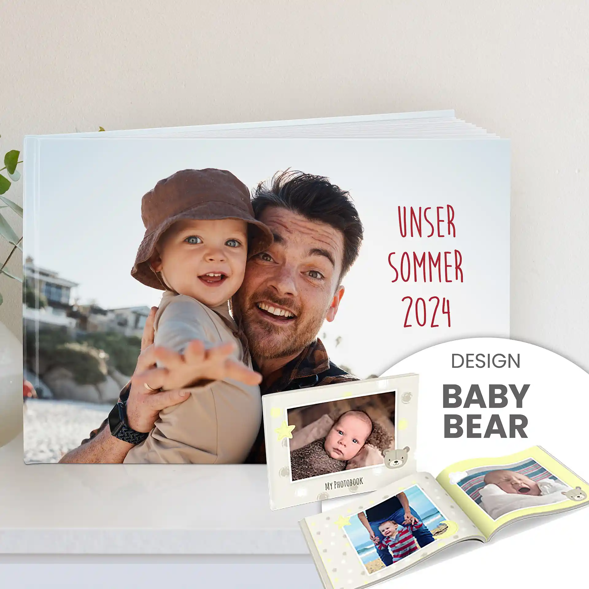 Fotobuch Premium im DIN A4 Querformat: Hardcover mit hochwertigem Druck – elegante Präsentation Ihrer Erinnerungen in Premium-Qualität.