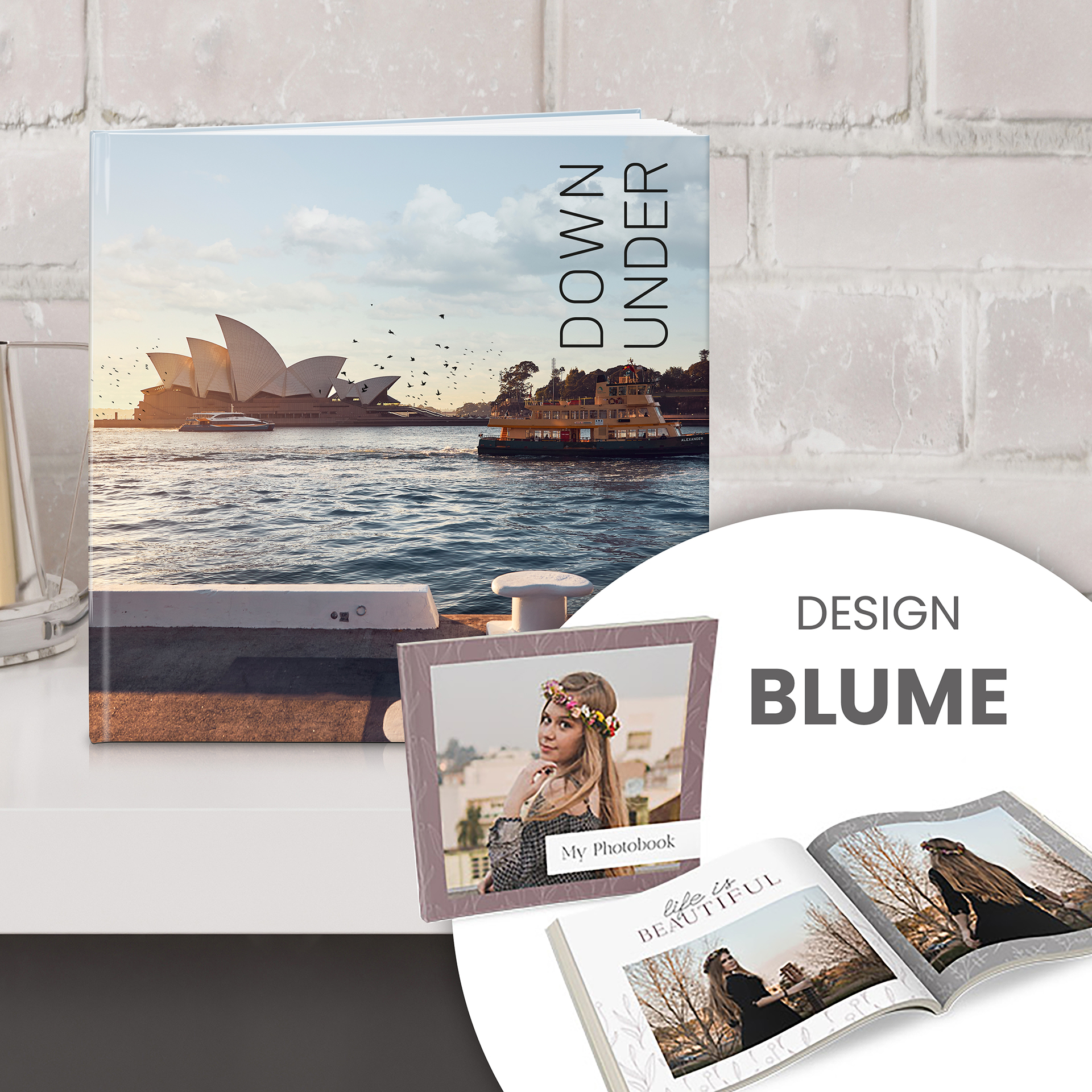 Fotobuch quadratisch: Hardcover mit hochwertigem Echtfotodruck – personalisierte Erinnerung in edlem Design.