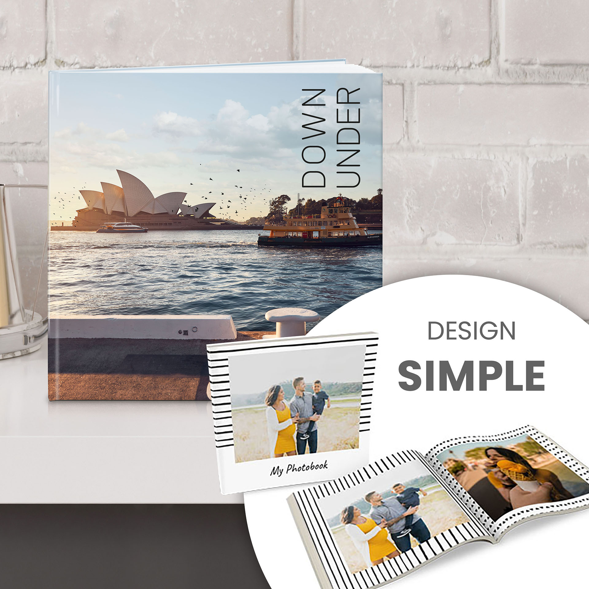 Fotobuch quadratisch: Hardcover mit hochwertigem Echtfotodruck – personalisierte Erinnerung in edlem Design.