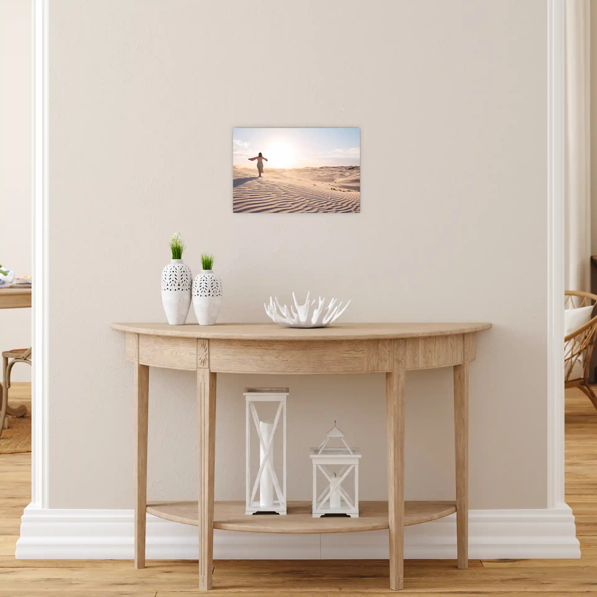 Moderne Wanddekoration: Foto auf Alu-Dibond 20x30 cm in stilvollem Interieur – brillante Farben und hochwertige Qualität.